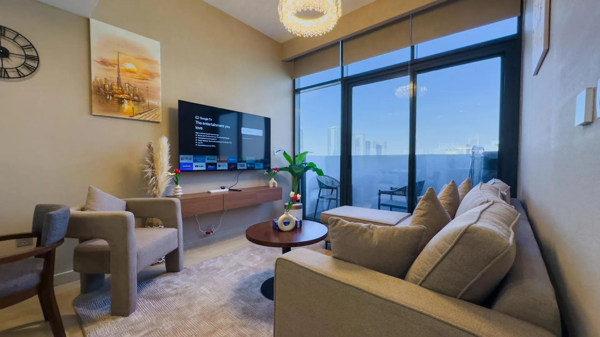 Stylish 1Br High Floor City View 두바이 0*,